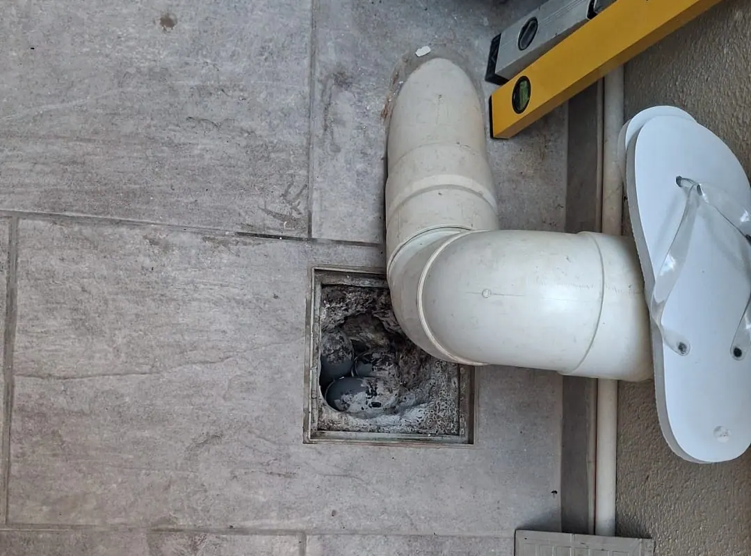Water meter and pipework access point checked during a leak inspection